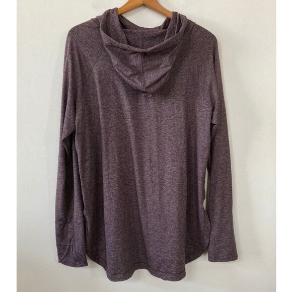 Athleta Uptempo Hoodie Sweatshirt Heathered - Picture 4 of 8